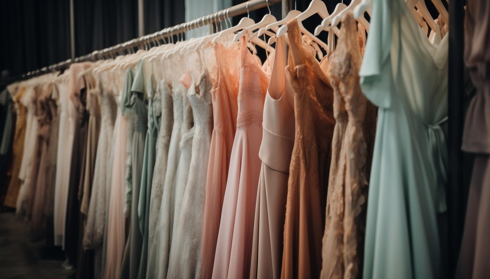 Rack of dresses image by vecstock